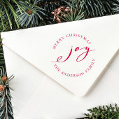 Elegante Weihnachts-Joy Holiday Selbstinking Brief Permastempel