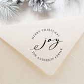 Elegante Weihnachts-Joy Holiday Selbstinking Brief Permastempel
