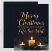 Elegante Weihnachts-Kompliment-Handlettering-Kunst (Vorne/Hinten)