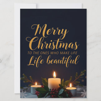 Elegante Weihnachts-Kompliment-Handlettering-Kunst