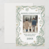 Elegante Weihnachts- oder Festtagskarte Feiertagskarte (Vorne/Hinten)