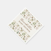 Elegante Weihnachts- oder Winterkindusche Serviette (Ecke)