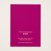 Elegante Weihnachts-Ohrring-Display-Karte (Rückseite)