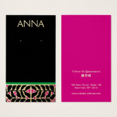 Elegante Weihnachts-Ohrring-Display-Karte (Vorne & Hinten)