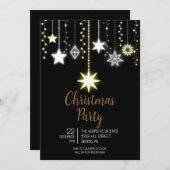 Elegante Weihnachts-Party Einladung (Vorne/Hinten)