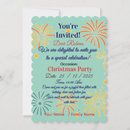 Elegante Weihnachts-Party Einladung