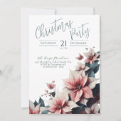 Elegante Weihnachts-Party Einladung (Vorderseite)