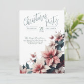 Elegante Weihnachts-Party Einladung (Stehend Vorderseite)