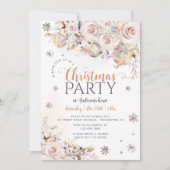 Elegante Weihnachts-Party Einladung (Vorderseite)