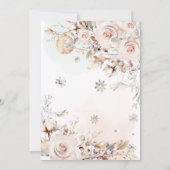 Elegante Weihnachts-Party Einladung (Rückseite)