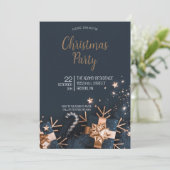 Elegante Weihnachts-Party Einladung (Stehend Vorderseite)