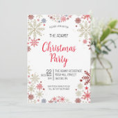 Elegante Weihnachts-Party Einladung (Stehend Vorderseite)