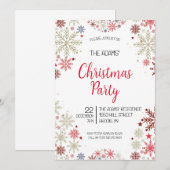 Elegante Weihnachts-Party Einladung (Vorne/Hinten)