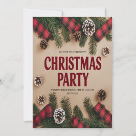 Elegante Weihnachts-Party Einladung