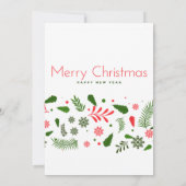 Elegante Weihnachts-Party Einladung (Rückseite)