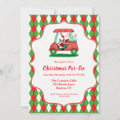 Elegante Weihnachts-Party Einladung (Vorderseite)