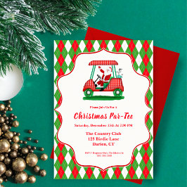 Elegante Weihnachts-Party Einladung