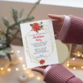 Elegante Weihnachts-Party Einladung