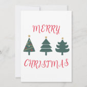 Elegante Weihnachts-Party Einladung (Rückseite)