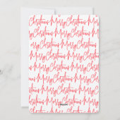 Elegante Weihnachts-Party Einladung (Rückseite)