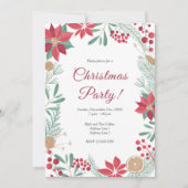 Elegante Weihnachts-Party Einladung (Vorderseite)