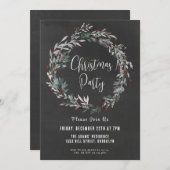 Elegante Weihnachts-Party Einladung (Vorne/Hinten)