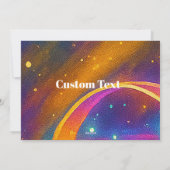 Elegante Weihnachts-Party Einladung - Holografie! (Rückseite)