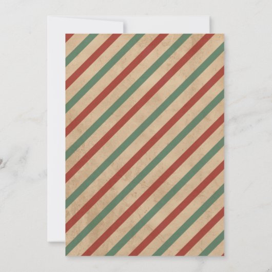 Elegante Weihnachts-Party Einladung - individuell  (Rückseite)