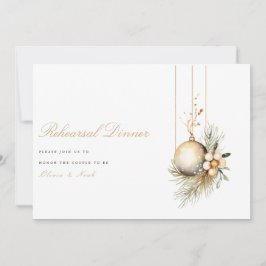 Elegante Weihnachts-Probe Dankeskarte