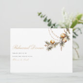 Elegante Weihnachts-Probe Dankeskarte (Stehend Vorderseite)