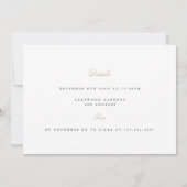 Elegante Weihnachts-Probe Dankeskarte (Rückseite)