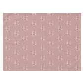 Elegante Weihnachts-Rose Gold Snowflakes Pattern T Tischdecke (Vorderseite (Horizontal))