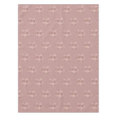 Elegante Weihnachts-Rose Gold Snowflakes Pattern T Tischdecke (Vorderseite)