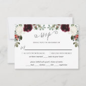 Elegante Weihnachts-RSVP-Karte RSVP Karte (Vorderseite)