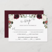 Elegante Weihnachts-RSVP-Karte RSVP Karte (Vorne/Hinten)