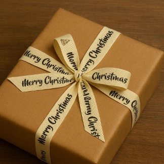 Elegante Weihnachts-Schleifenrolle mit Weihnachten Ripsband