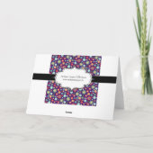 Elegante Weihnachts-Schneeflocken Feiertagskarte (Rückseite)