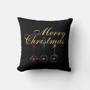 Elegante Weihnachts-Schneeflocken-Kunst Kissen