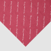 Elegante Weihnachts-Script Personalisierte Meldung Seidenpapier (Ausschnitt)