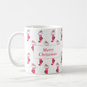 Elegante Weihnachts-Strümpfe Personalisiert Kaffeetasse