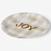 Elegante Weihnachts-Text-Papierplatten Pappteller (Schrägansicht)