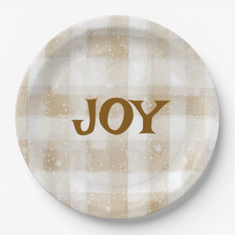 Elegante Weihnachts-Text-Papierplatten Pappteller