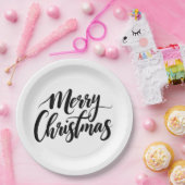Elegante Weihnachts-Text-Papierplatten Pappteller (Party)