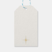 Elegante Weihnachts-Typografie Geschenkanhänger (Rückseite)