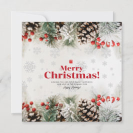 Elegante Weihnachts-Weihnachtskarte, Neues Jahr Feiertagskarte