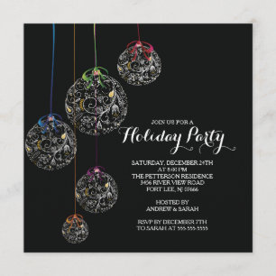 Elegante Weihnachtsball-Feiertags-Party Einladung