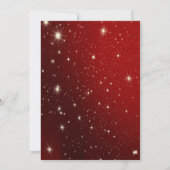 Elegante Weihnachtsbälle, Champagner Rote Gesellsc Einladung (Rückseite)