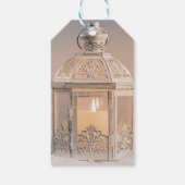 Elegante Weihnachtsbälle, Lantern Geschenkanhänger (Rückseite)