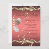 Elegante Weihnachtsbälle, Sparkle, Weihnachts-Part Einladung (Vorderseite)
