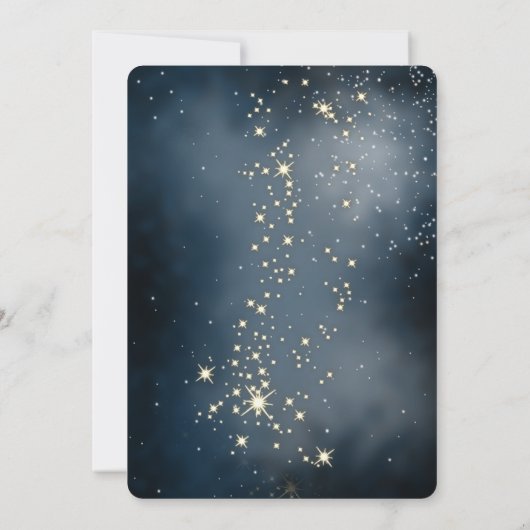 Elegante Weihnachtsbälle, Weihnachts-Party Einladung (Rückseite)